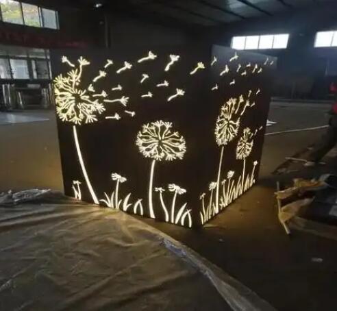 畅好乡耐候钢灯箱