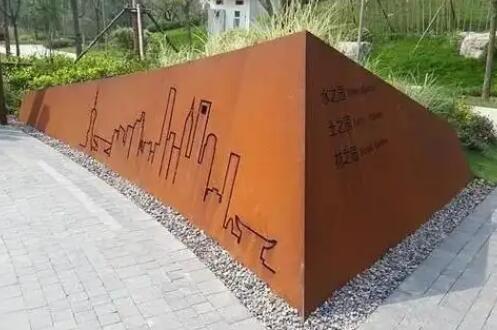 畅好乡耐候钢挡土墙
